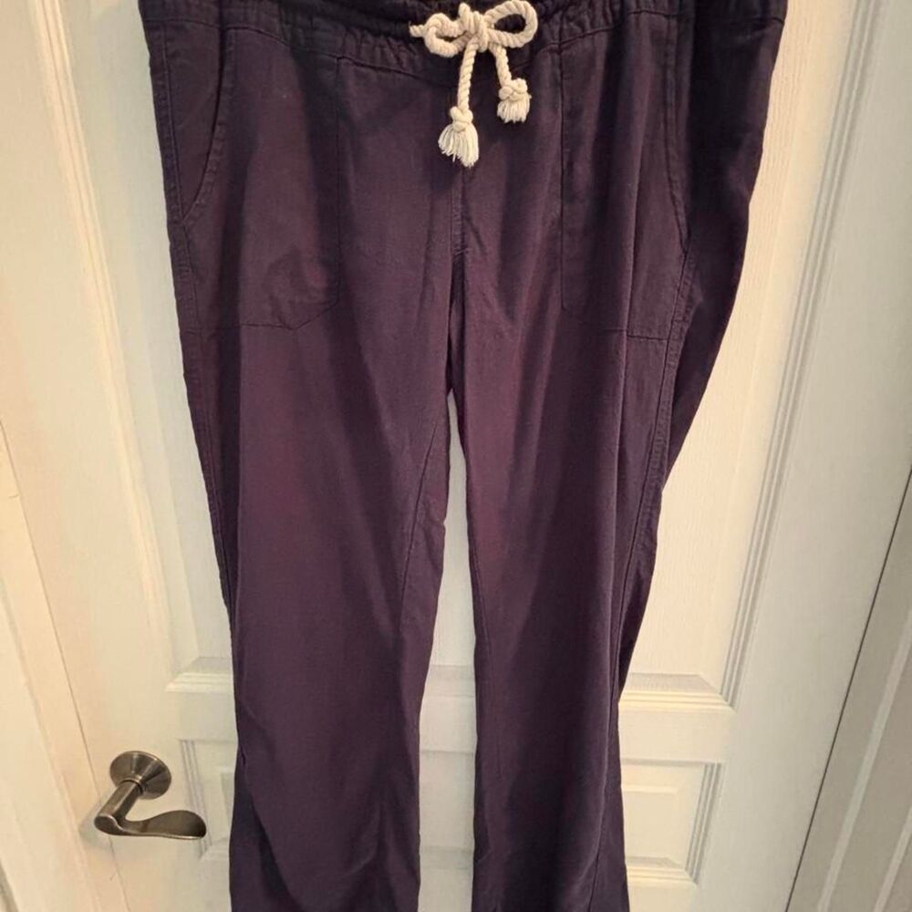Roxy Women's Navy and Purple Trousers